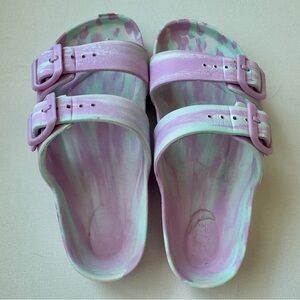 Cat & Jack girls' double-strap footbed sandals.  Size 13T.